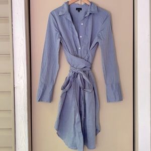 Who What Wear button down wrap dress Size M